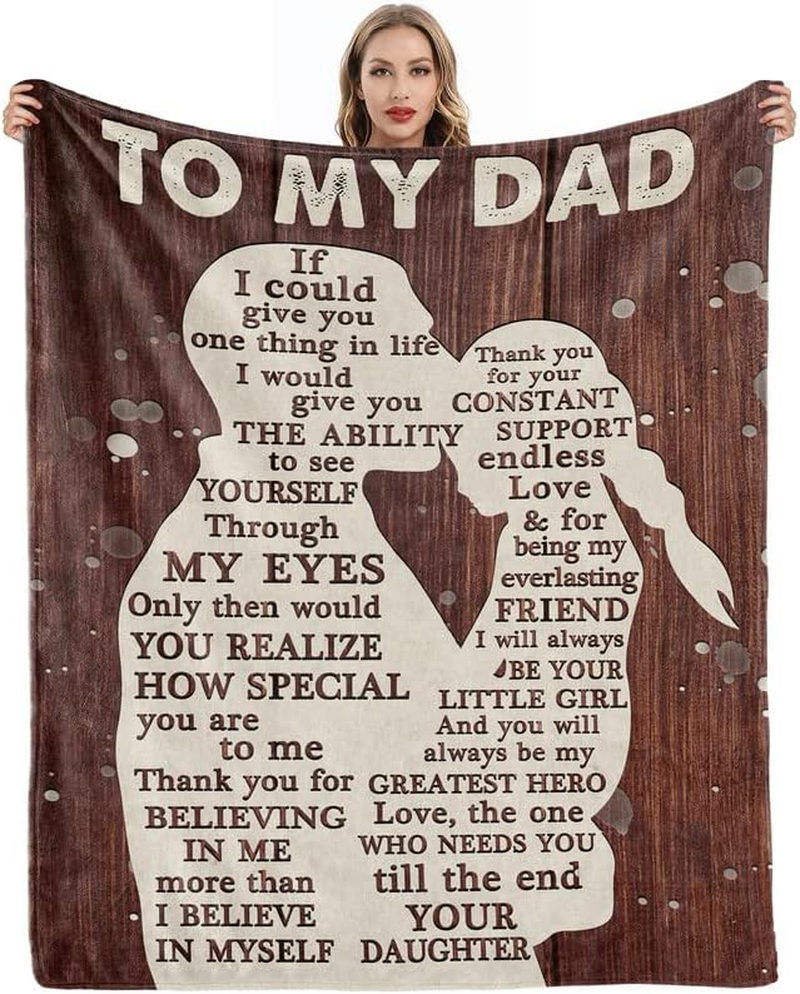 Throw Blanket for father| Blanket  Gifts for Dad |Best Gift for Father Birthday