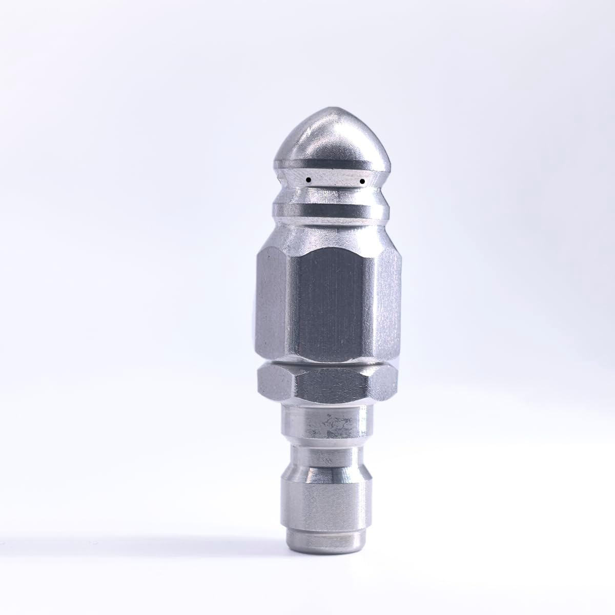 High-Pressure Sewer Jetter Nozzle with Stainless Steel 1/4'' Connector, 5000 PSI