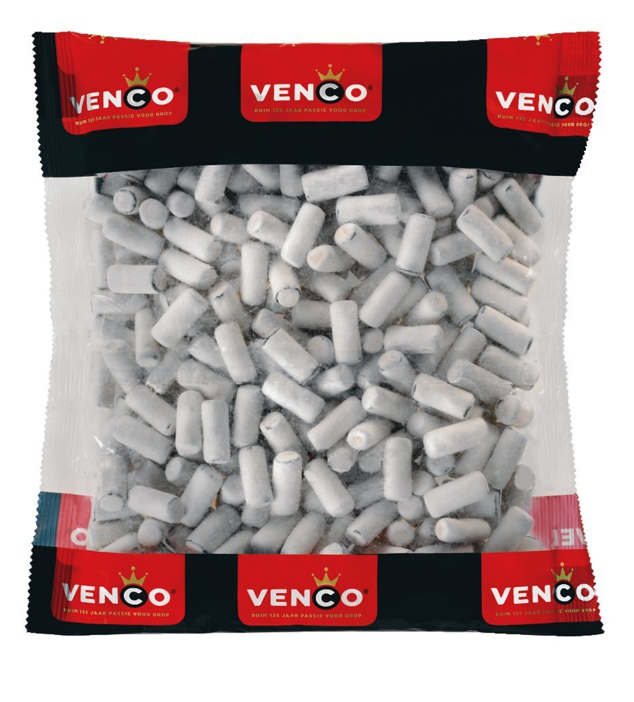 Licorice in 1 Kilo /2.2lbs - Venco Schoolkrijt Mint Coated Licorice School chalk