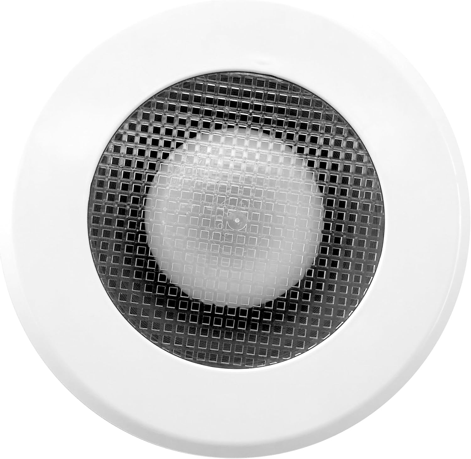 Recessed Light Cover Kit for Indoor and Outdoor Ceiling - Replacement Kit for Canned Lighting Fixtures, and LED Retrofit Downlights, Includes Mounting Ring, Trim Plate, and Screen, Paintable - Single