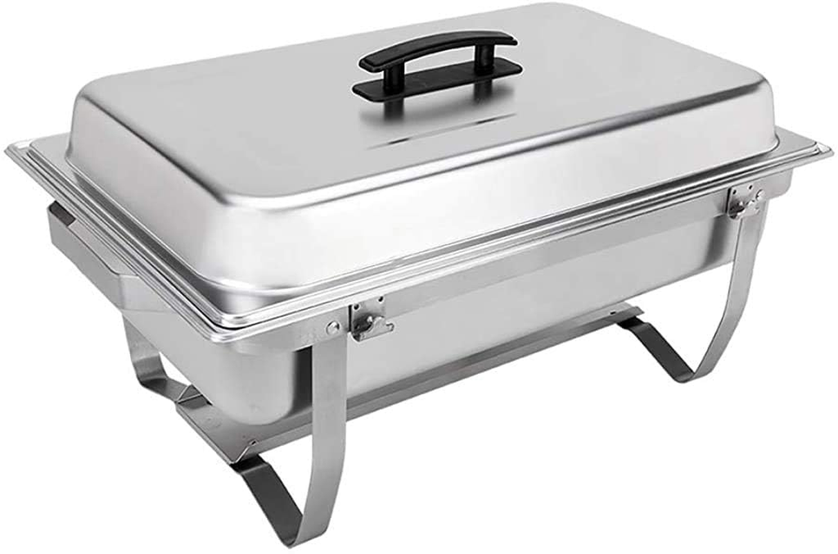 Buffet Kit Foldable Chafing Dish Buffet Set - Chafing Dishes for Buffet & Catering Food Warmers - Catering Supplies & Food Warming Trays for Buffet Party - 8-Piece Chafing Dish Set