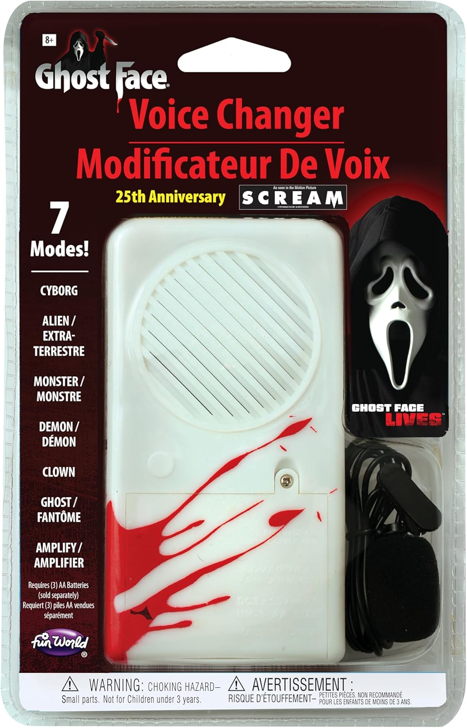 Fun World Ghost Face 25Th Anniversary Deluxe Voice Changer