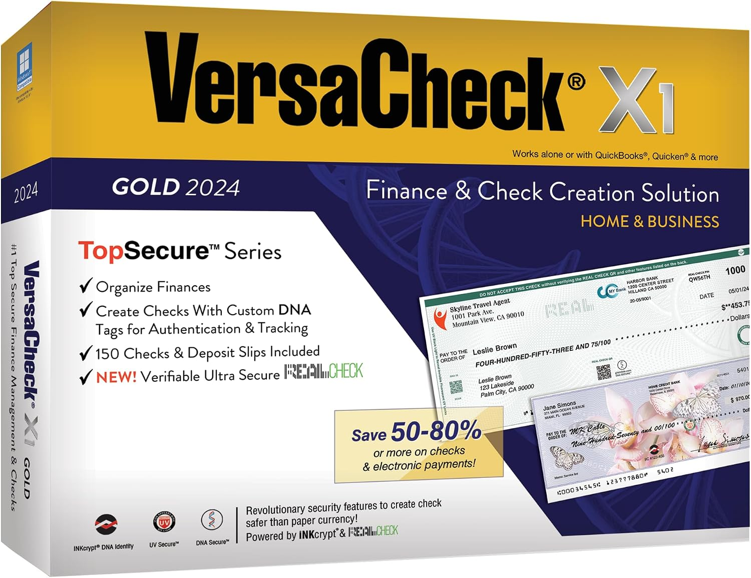 Versacheck X1 Gold 2024 - Finance and Check Creation Software