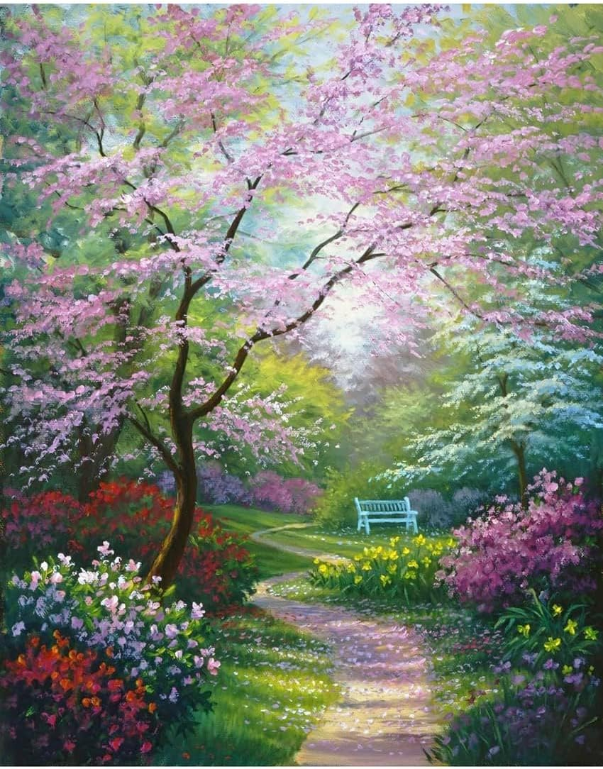 Eiazuiks Diamond Painting Kits for Adults, Landscape 5D DIY Diamond Art Kits Full Drill Diamond Dots for Gift Wall Decor and Relaxation Gem Arts 12X16 Inch