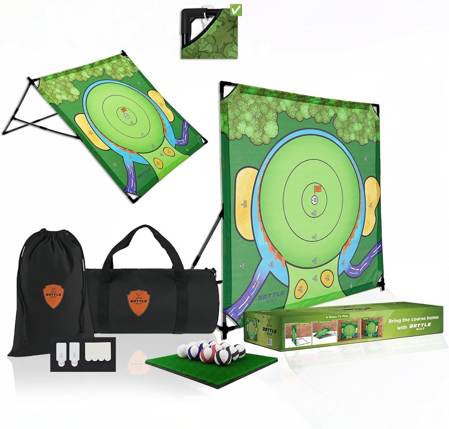 Chipping Game - the Original Portable Golf Game for Chipping Practice for Dads and Junior Golfers - Indoor and Outdoor
