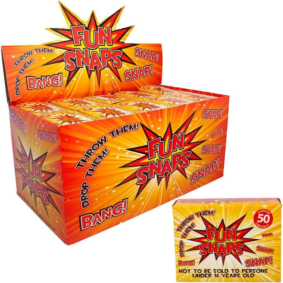 500 Fun Snaps - 10 X Boxes (50 Snaps per Box) Great for Party Bags - Throw Bangs - New Years