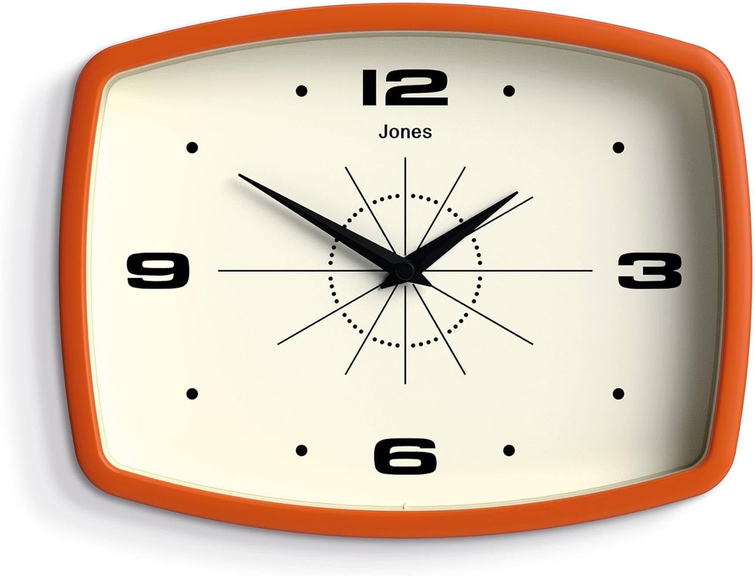 JONES CLOCKS® Movie Retro Wall Clock - Square Clock - Rectangular