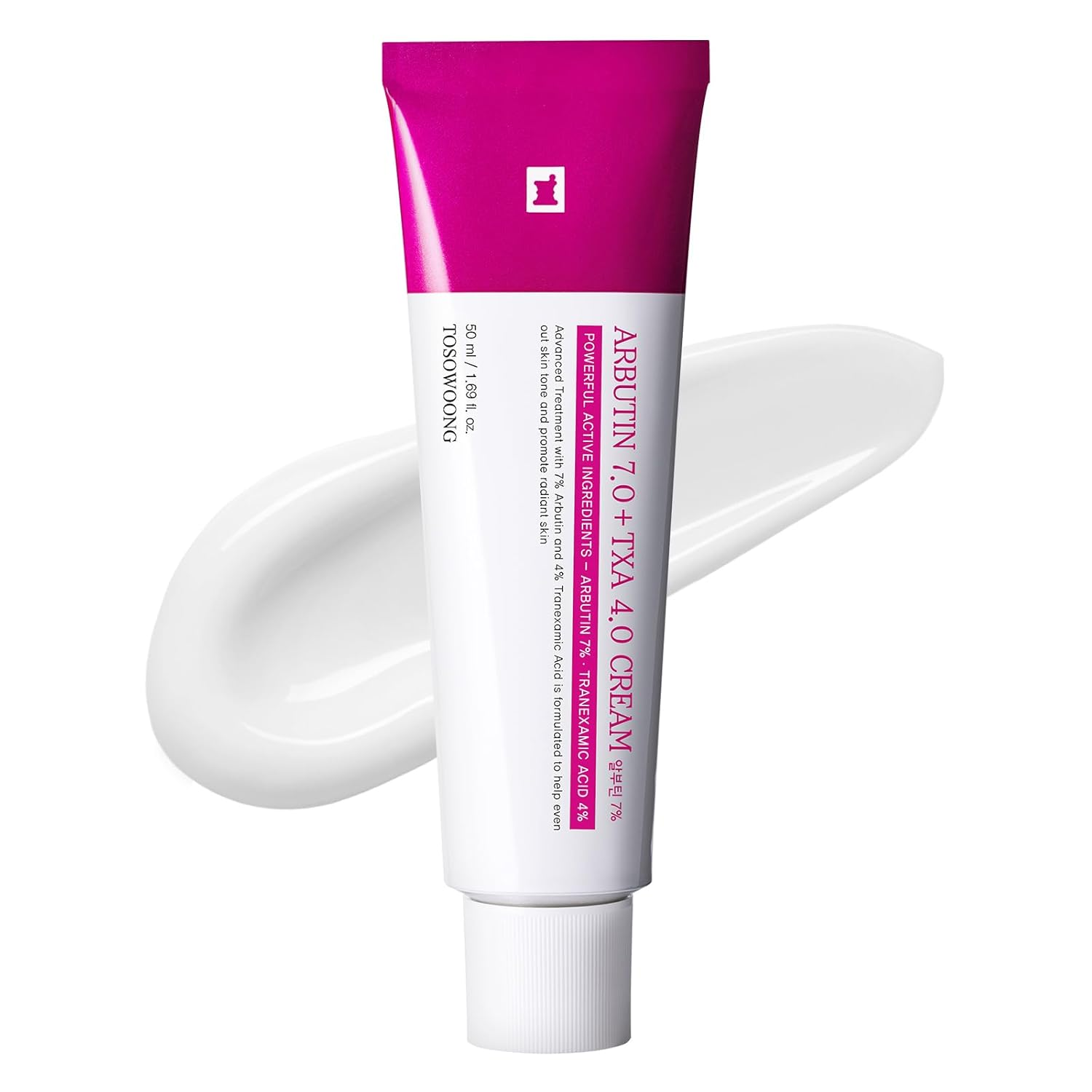 tranexamic acid vs glutathione for skin whitening TOSOWOONG Arbutin 7% + 4% Cream, 70,000ppm Arbutin, 40,000ppm TXA, Niacinamide, Glutathione, Dark Spots, Freckle, Blemishes, Pigmenta NOW Glutathione 500mg Veg Enriched with 1 Bottle Type:Cobalt Blue Glass مكمل بشرة ناعمة