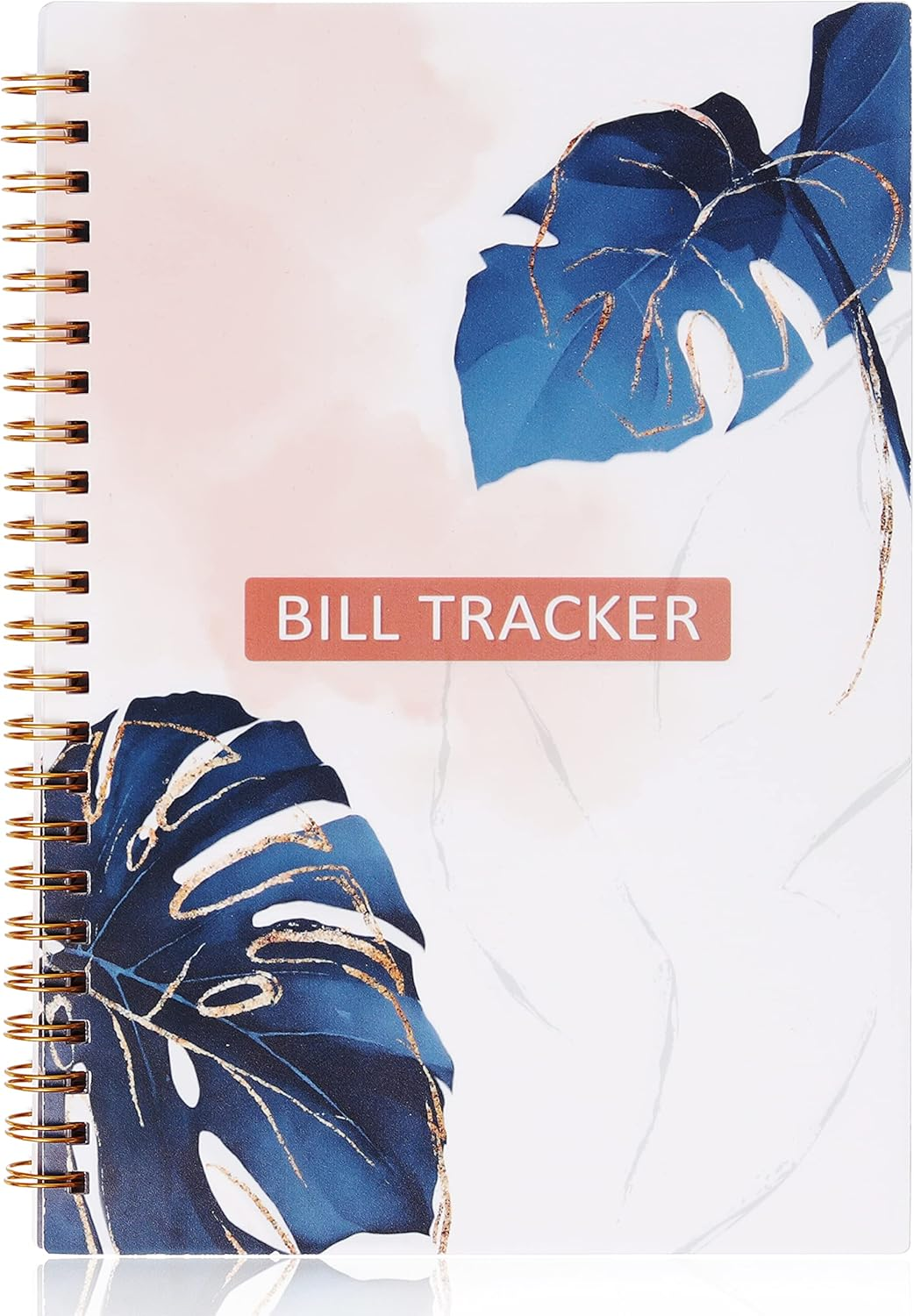 Bill Payment Tracker. A5 Notebook Bill Planner with Spiral Binding and Back Pocket – Home Finance & Bill Payment Organizer, Logbook, Monthly Bill Organizer Notebook