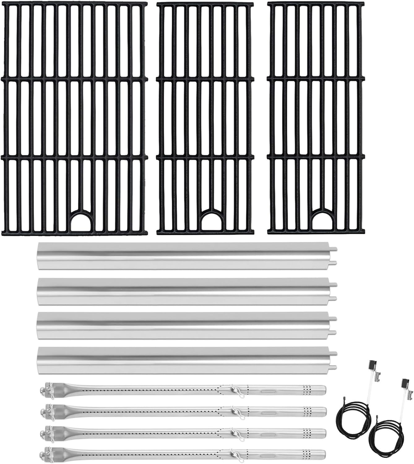 Grill Parts Kit Burners Heat Plates Grates for Charbroil Performance 4-Burner