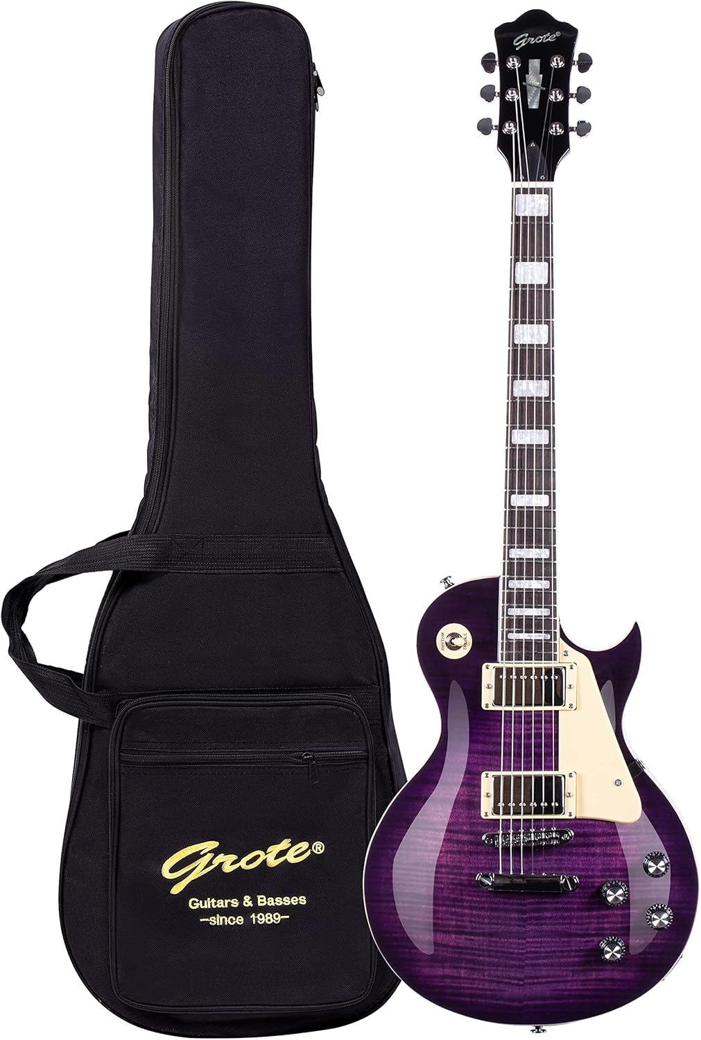 Grote Guitar Solid Body Electric Guitar with Gigbag LPYS-006
