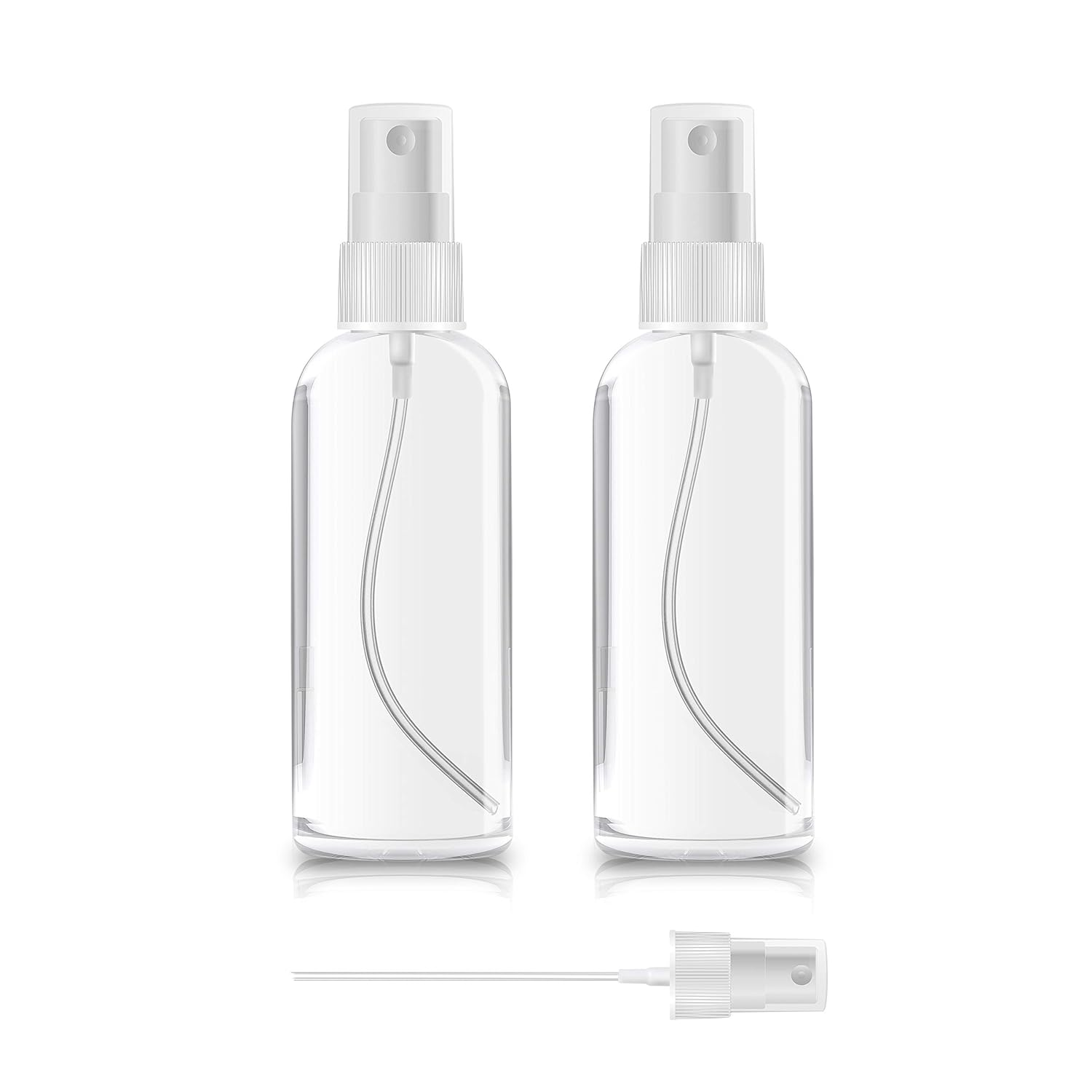 1-200PC 30ml/60ml Travel Spray Bottle Plastic Transparent Perfume Empty Atomizer