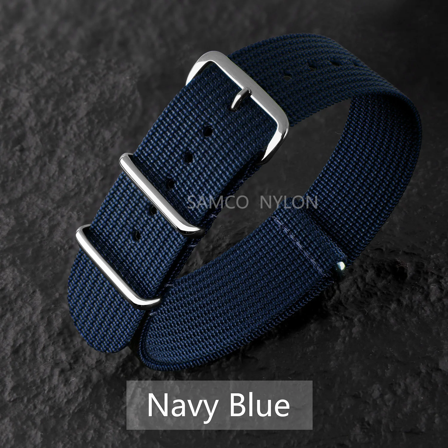 Premium NATO Watch Strap Ribbed Nylon Military Diver 16 18 19 20 21 22 24 MM