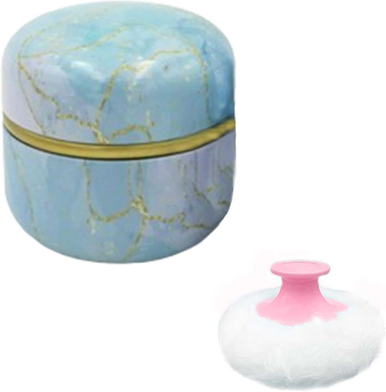 Qopoto Body Powder Puff and Container for Dusting Powder, Women Powder Puff a... - Picture 19 of 22