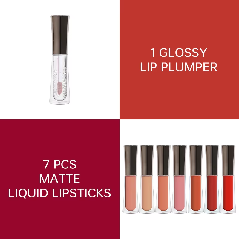 Mini Lipstick Set Private Label Matte Liquid Lipstick Set for Choose Any Color and Quantity from 1 to 8 to Make Lipstick Kit