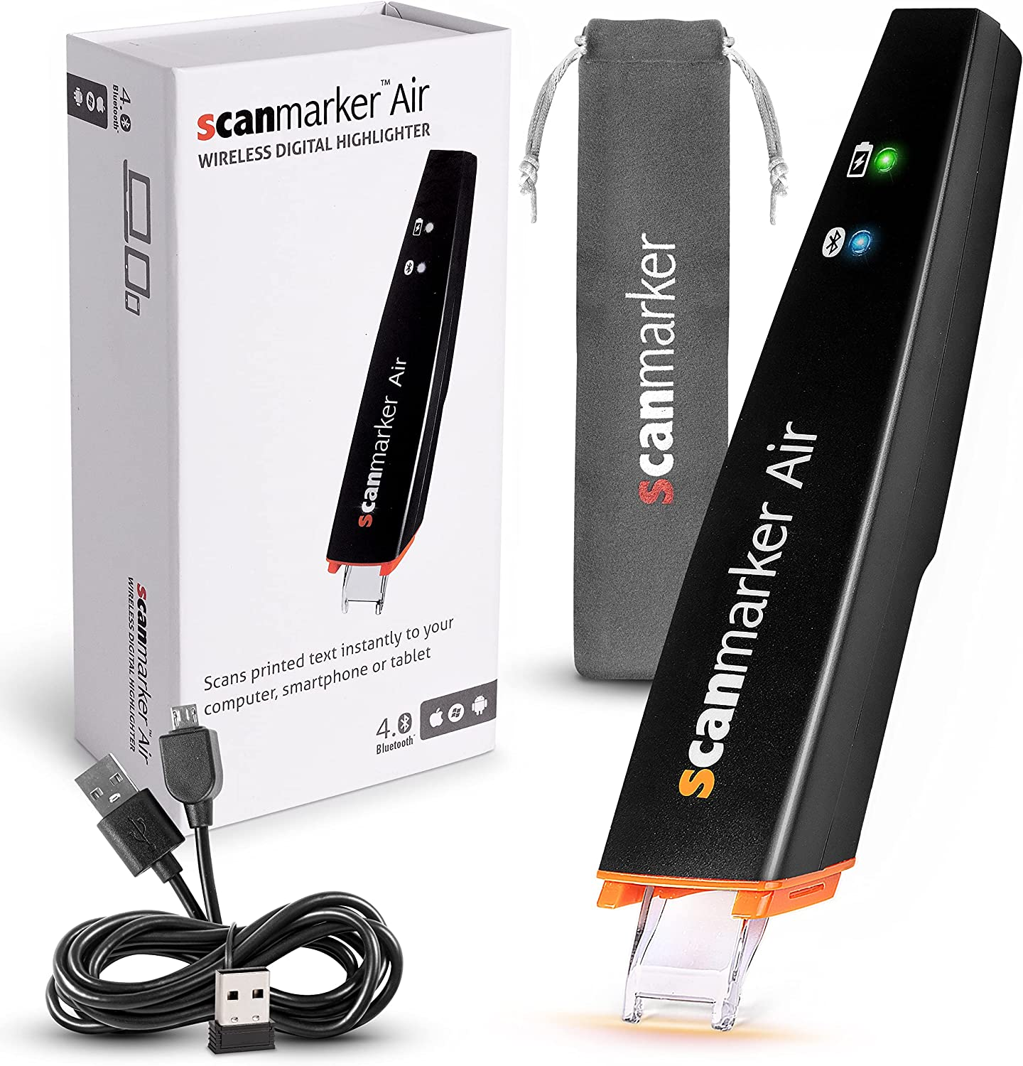 Scanmarker Air Reading Pen & Pen Scanner | Translator Pen for Dyslexia, Students & Professionals - Compatible with Mac, Windows, Ios & Android