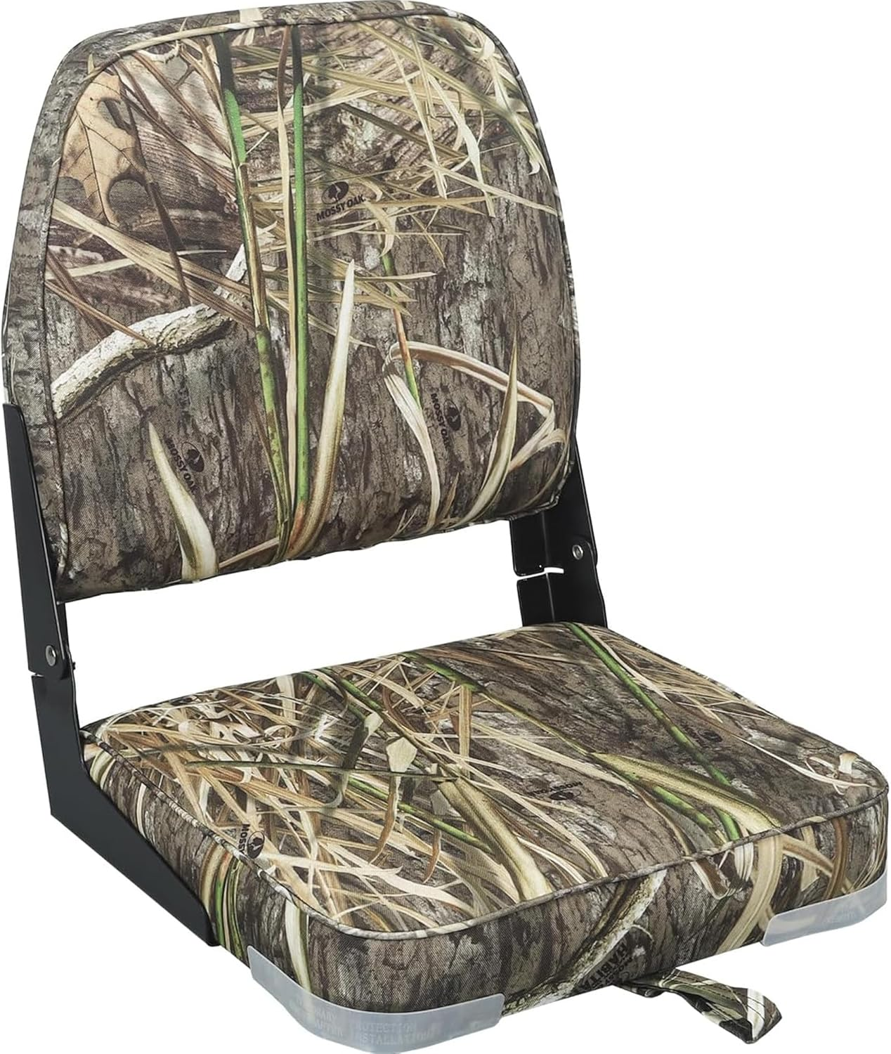 Folding Boat Seats Padded Camo Fishing Boat Chair with Backrest Marine Bass Jon Boat Seat