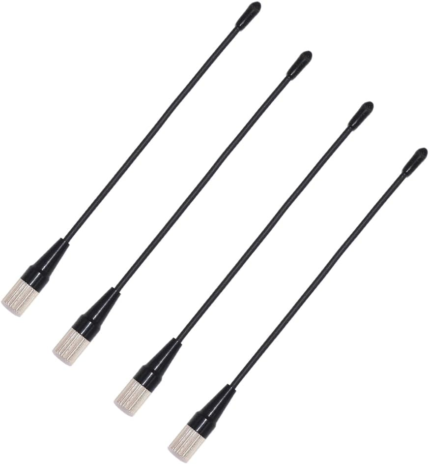 4 PCS Replacement SMA Whip Antenna for Shure UR1 UR5 UR1M P9R P9RA P10R ULXD1 QLXD1 AD1 ADX1 Wireless Microphone/Iem System Transmitter Receiver, 470 to 530 Mhz
