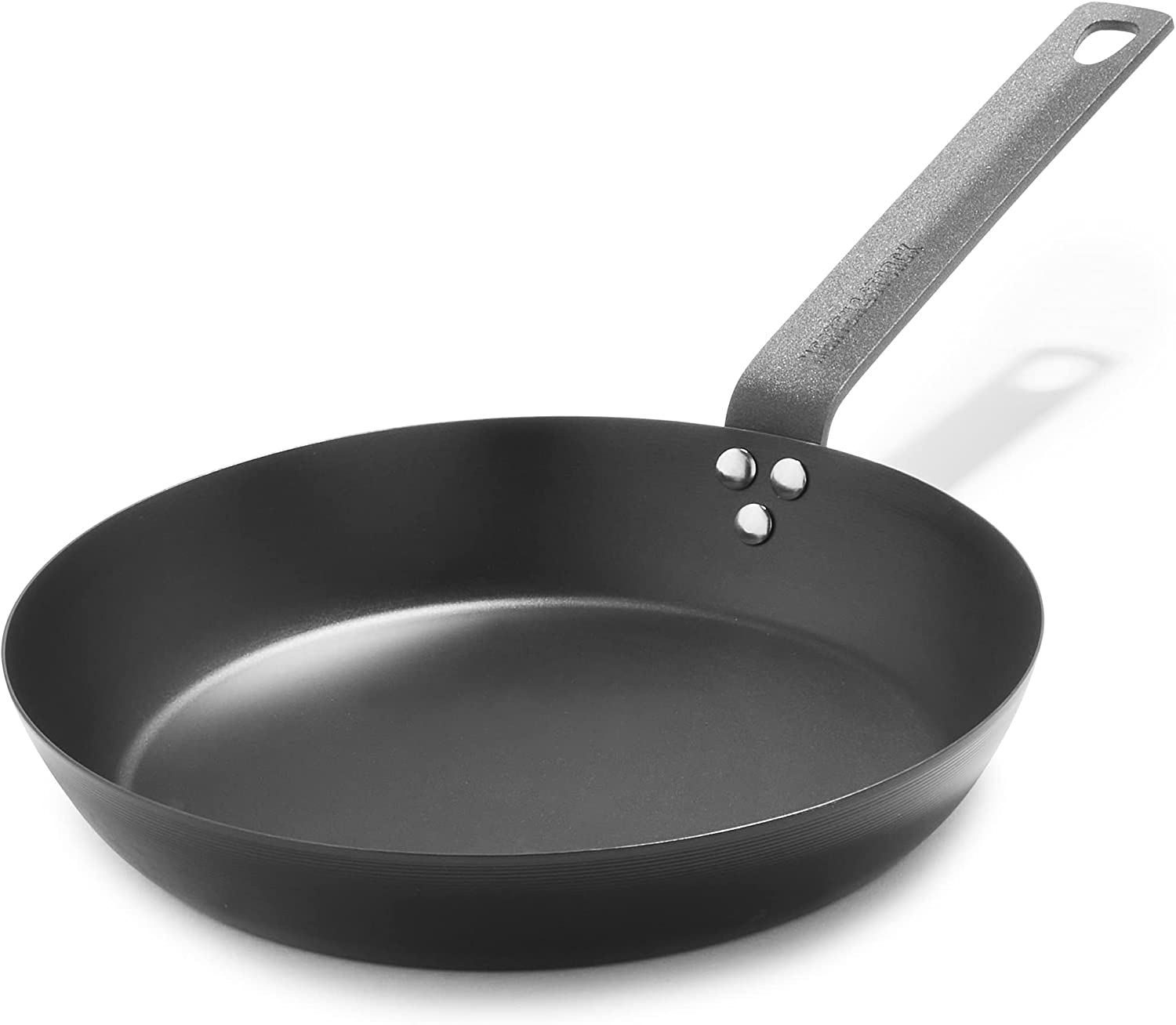 Merten & Storck 10” Carbon Steel Skillet, Pre-Seasoned Frying Pan for Induction, Gas, and Open Flame, Lightweight Nonstick Cookware for Searing, Grilling, Oven Use, and Camping