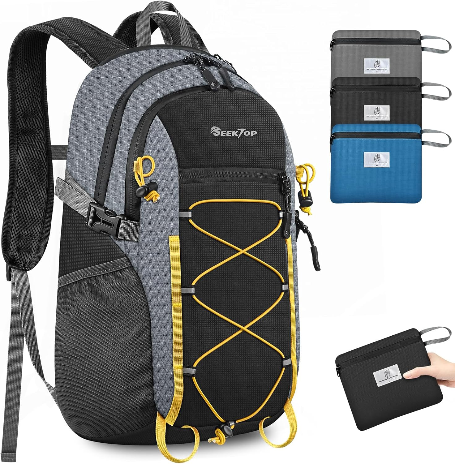 20L Foldable Waterproof Hiking Backpack, Ultralight Small Lightweight Daypack Packable Backpack for Men Woman