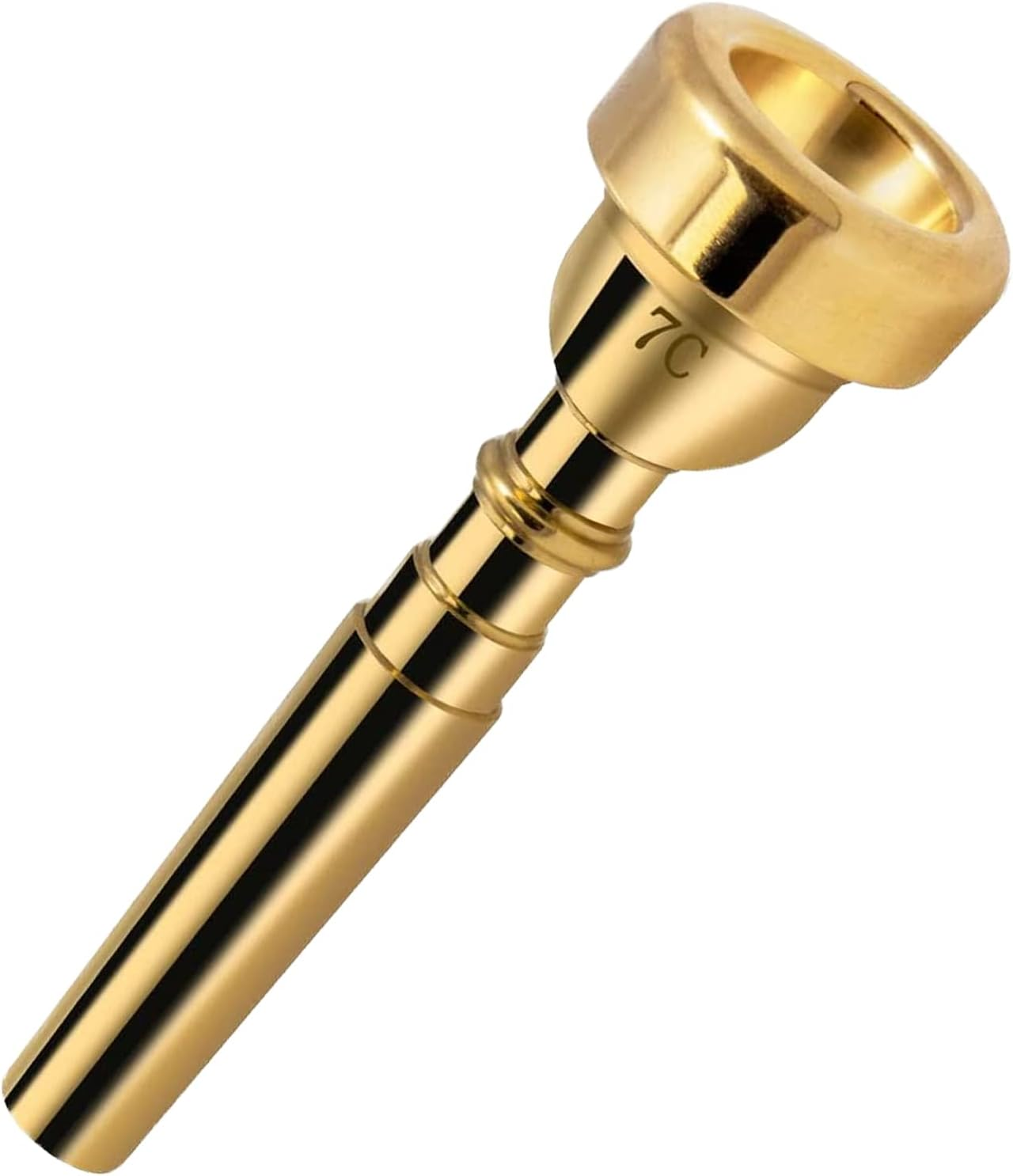 7C Trumpet Mouthpiece - Gold Plated Brass Compatible with Beginners and Professionals - Trumpet Accessories