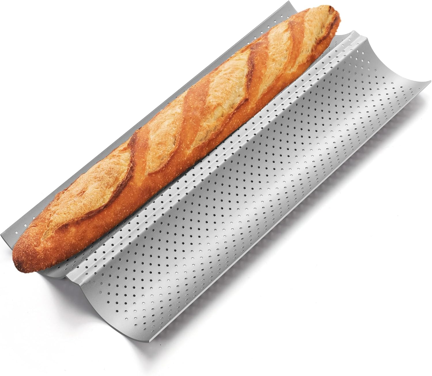 French Baguette Pan for Baking Non-Stick Bread Bake Mold Tray Wave Loaf Best