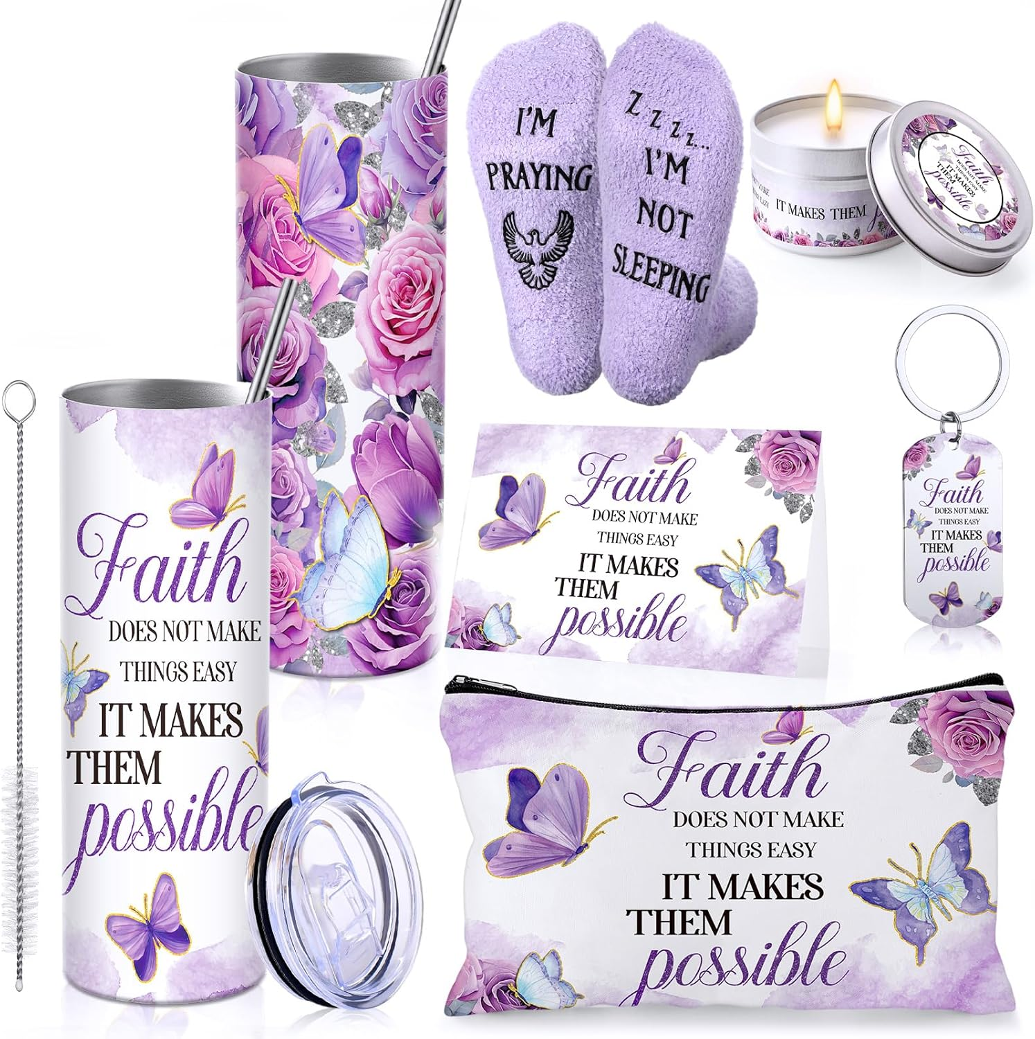 Christian Gifts Set for Women, Faith Religious Present, Inspiration
