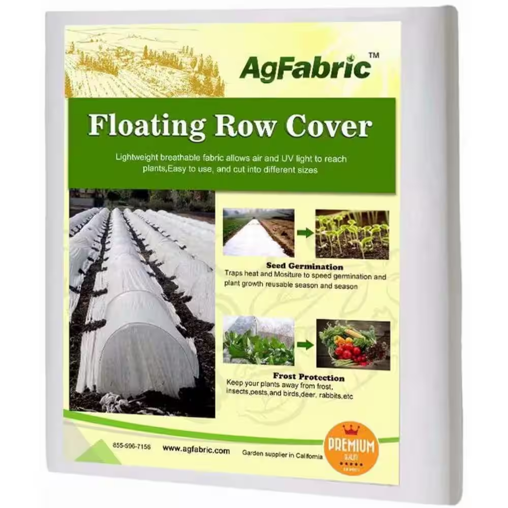 10 Ft. X 15 Ft. 0.9 Oz. Floating Plant Covers Freeze Protection Frost Blanket for Garden, Row Covers for Vegetables