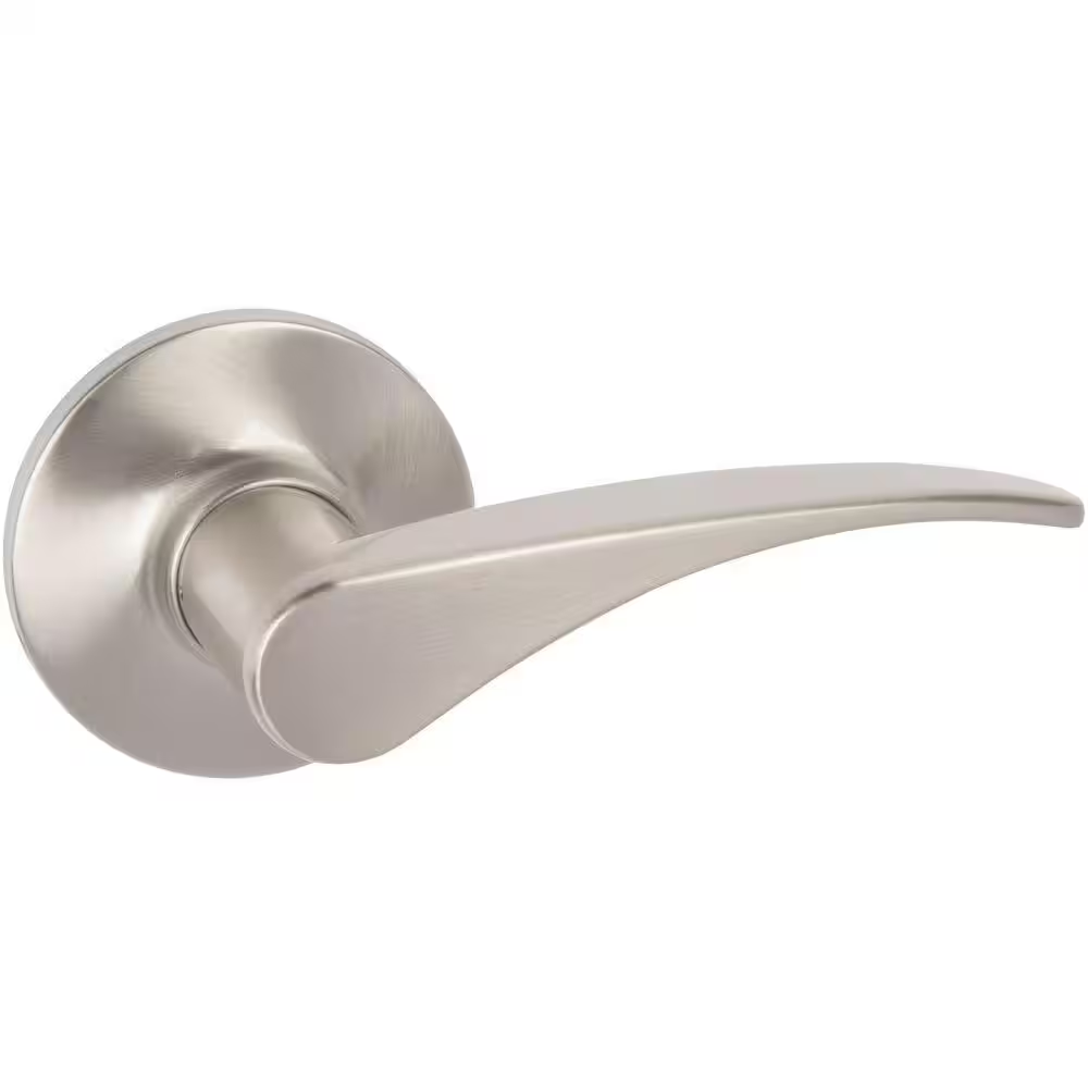 Contemporary Dayton Satin Nickel Right-Handed Dummy Door Lever