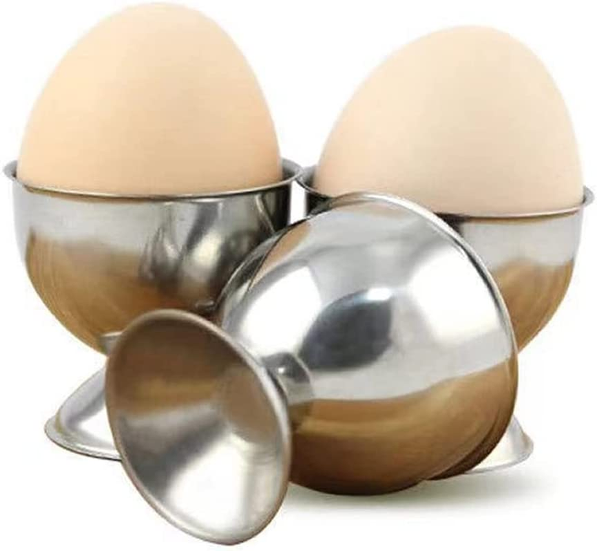 Jindizi Egg Cups, 4PCS Stainless Steel Egg Cups Set, Egg Tray for Hard & Soft... - Picture 4 of 14