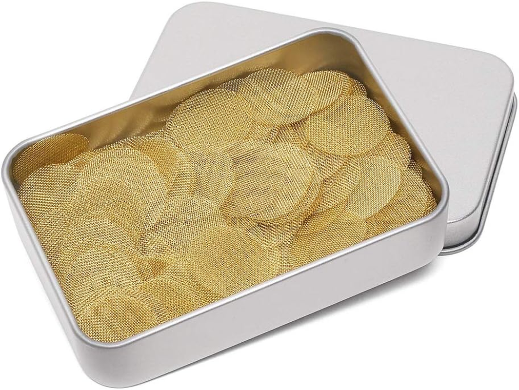 200 Pieces Pipe Screens Brass Screens, Premium 1/2 Inch Pipe Screens 