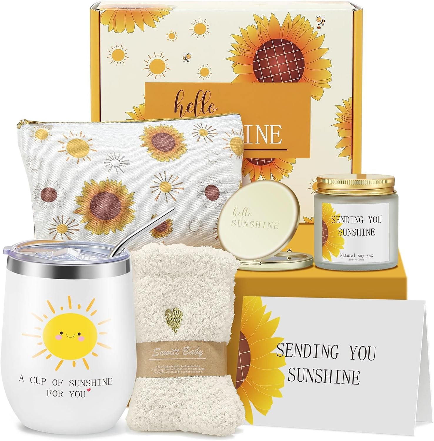 Valentines Day Gifts for Her Women Wife Mom Girlfriend Daughter, Happy Birthday Gifts for Women Mom Best Friend Sister, Get Well Soon Self Care Package Gift Basket Set for Woman