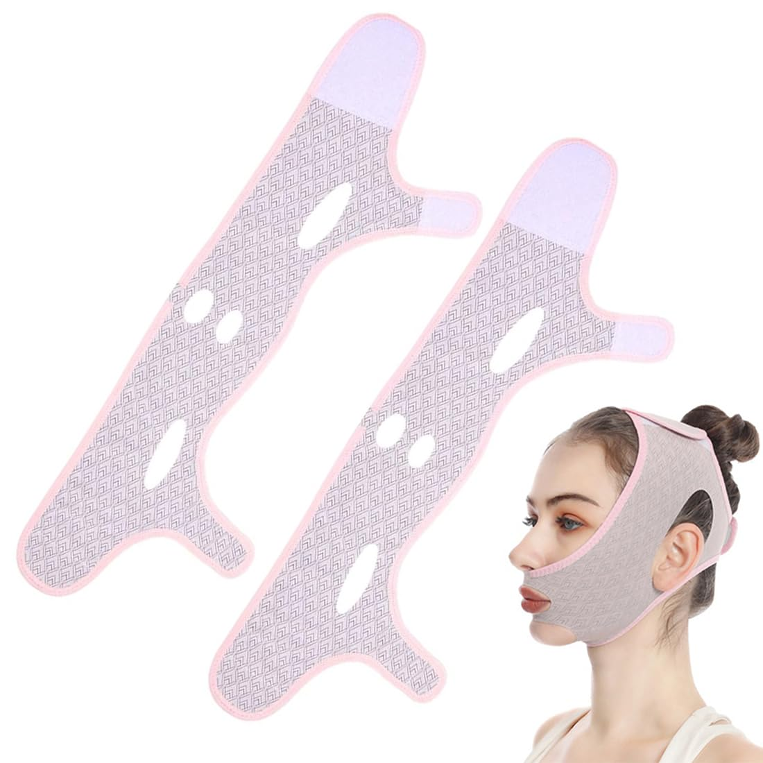 2 Pcs Beauty Face Sculpting Sleep Mask V Shape Face V Line Shaping Face Mask Für Alle Gesichtsformen Geeignet
