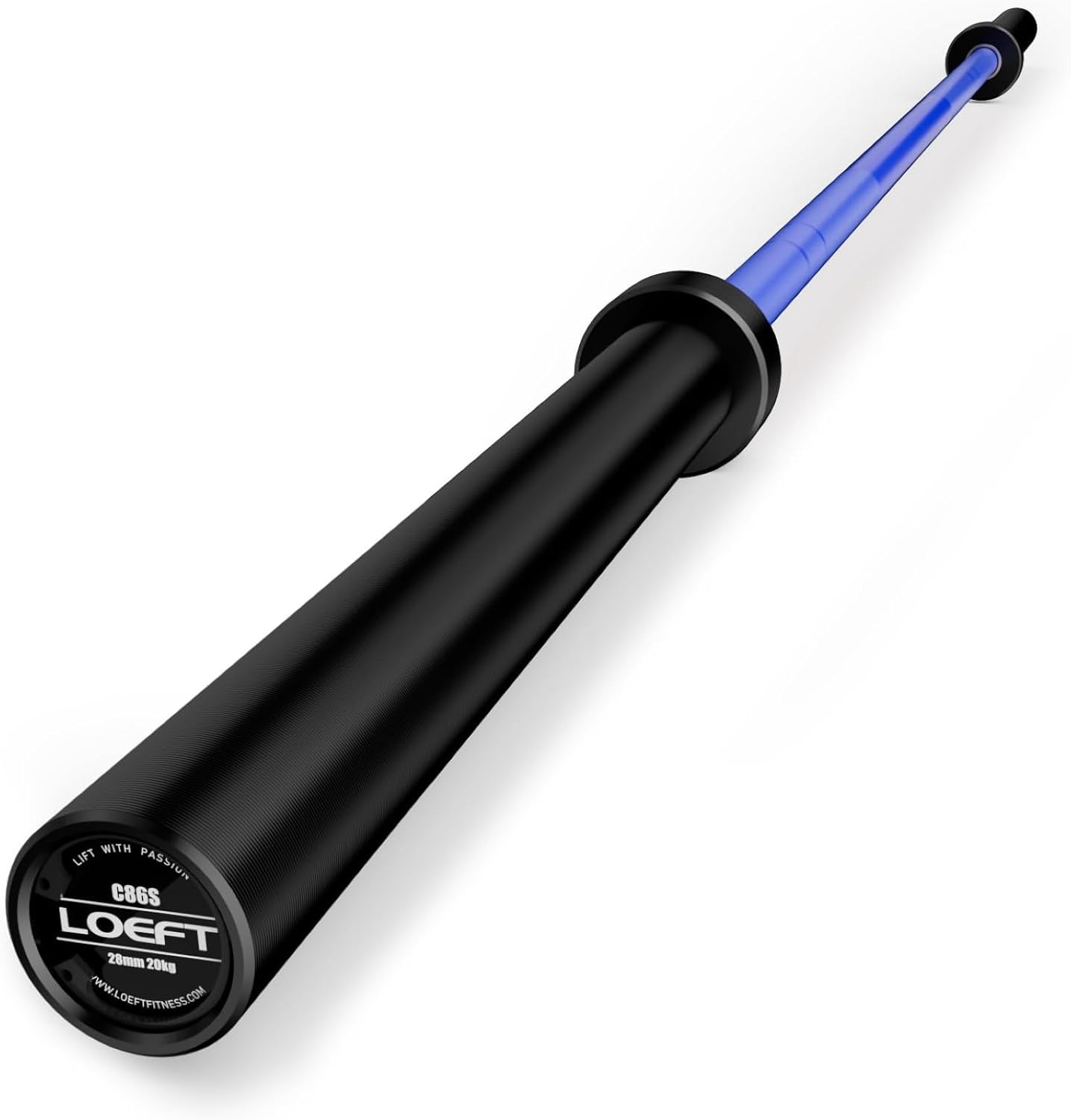 Olympic Barbell, 7Ft 45 Lb Barbell for Powerlifting and Weightlifting, 2000 Lbs Weight Capacity 215K PSI Weight Bar Fit 2" Weights for Squat, Bench Press, Deadlift