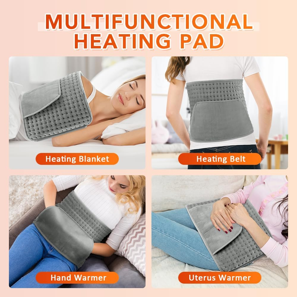 Necomi Heating Pad for Back Waist Pain, 30 x 125 cm Electric Heating Blanket ... - Picture 7 of 14