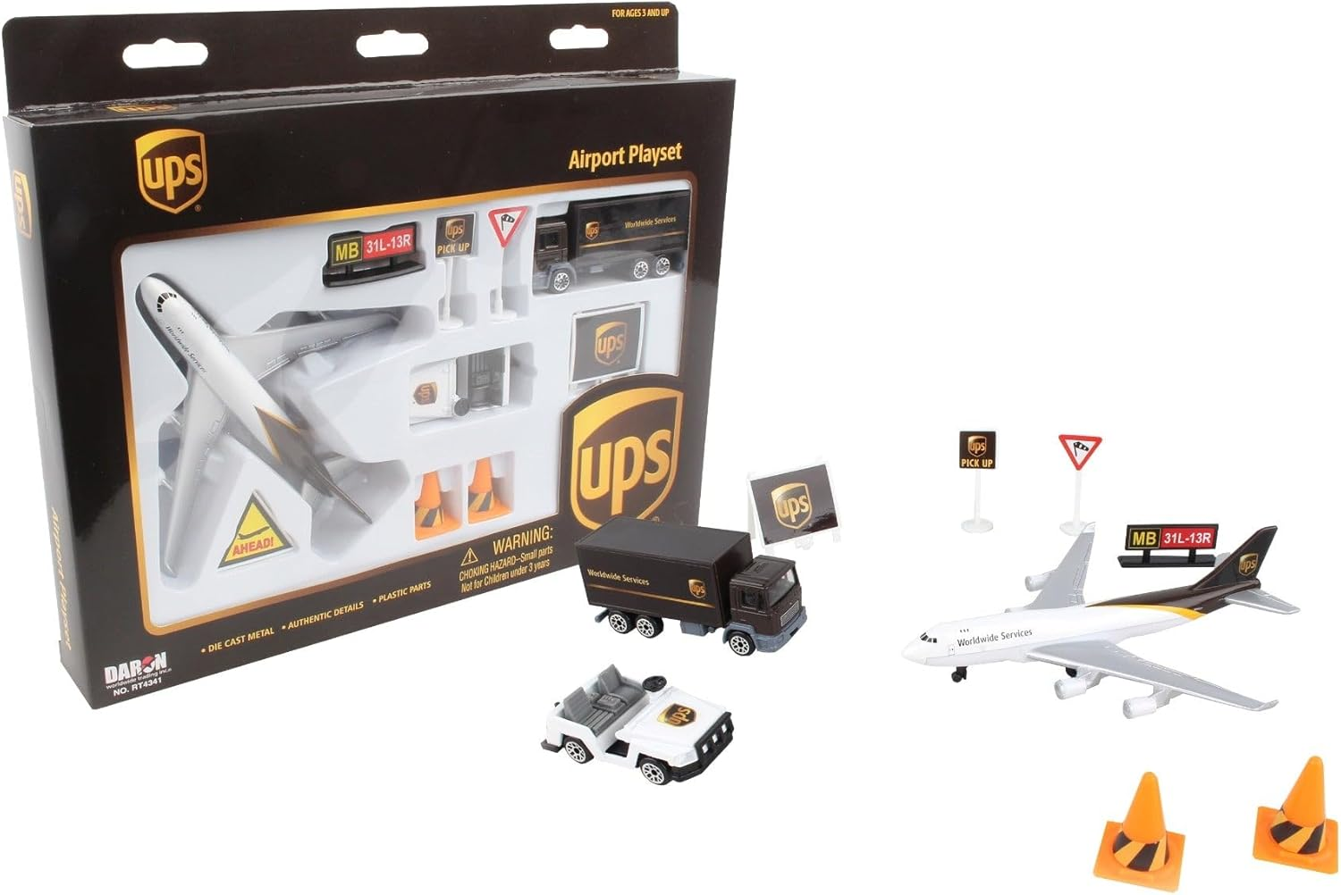 UPS Airport Playset, Brown