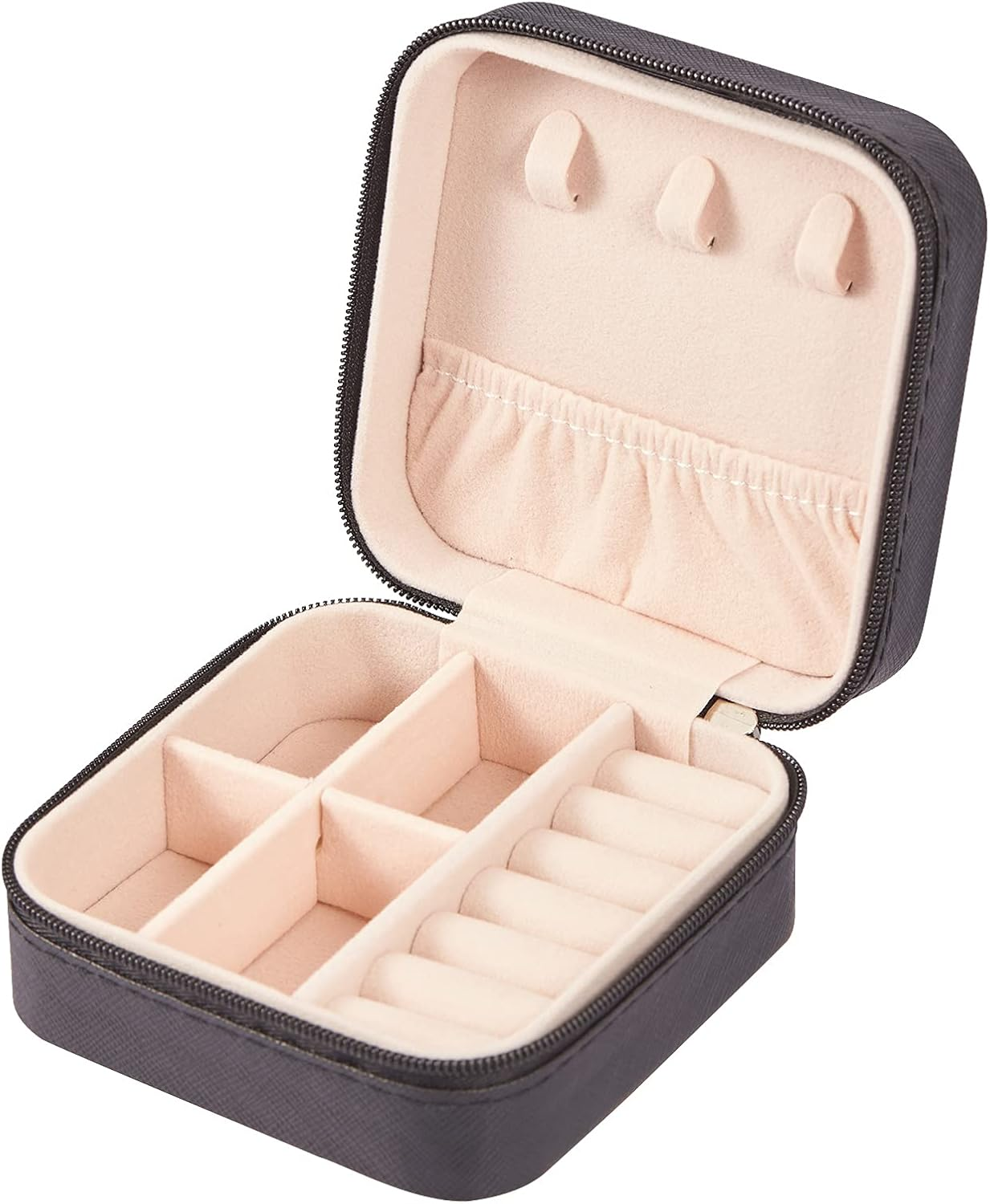 PU Leather Small Jewelry Box, Travel Portable Jewelry Case for Ring, Pendant