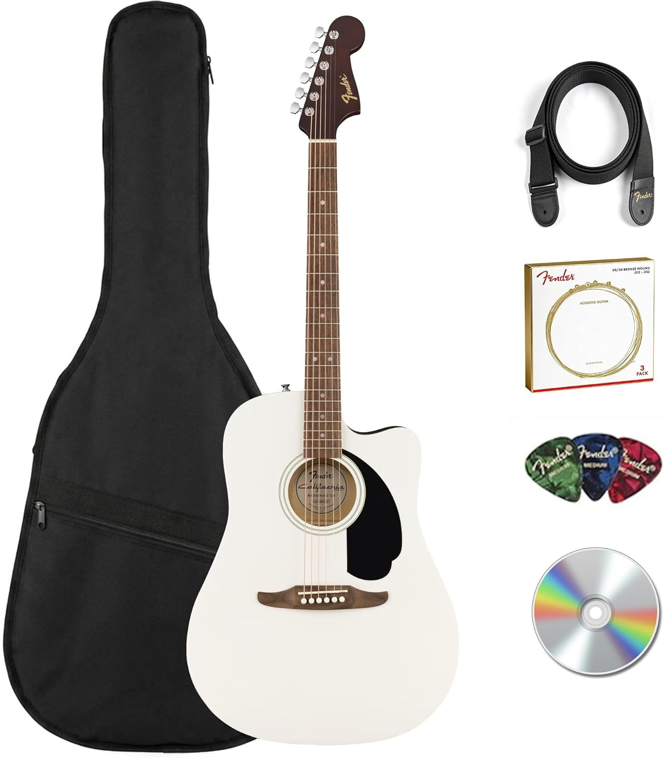 Fender Squier Stratocaster Torino Red Guitar Bundle Amp Gig Bag DVD Cable