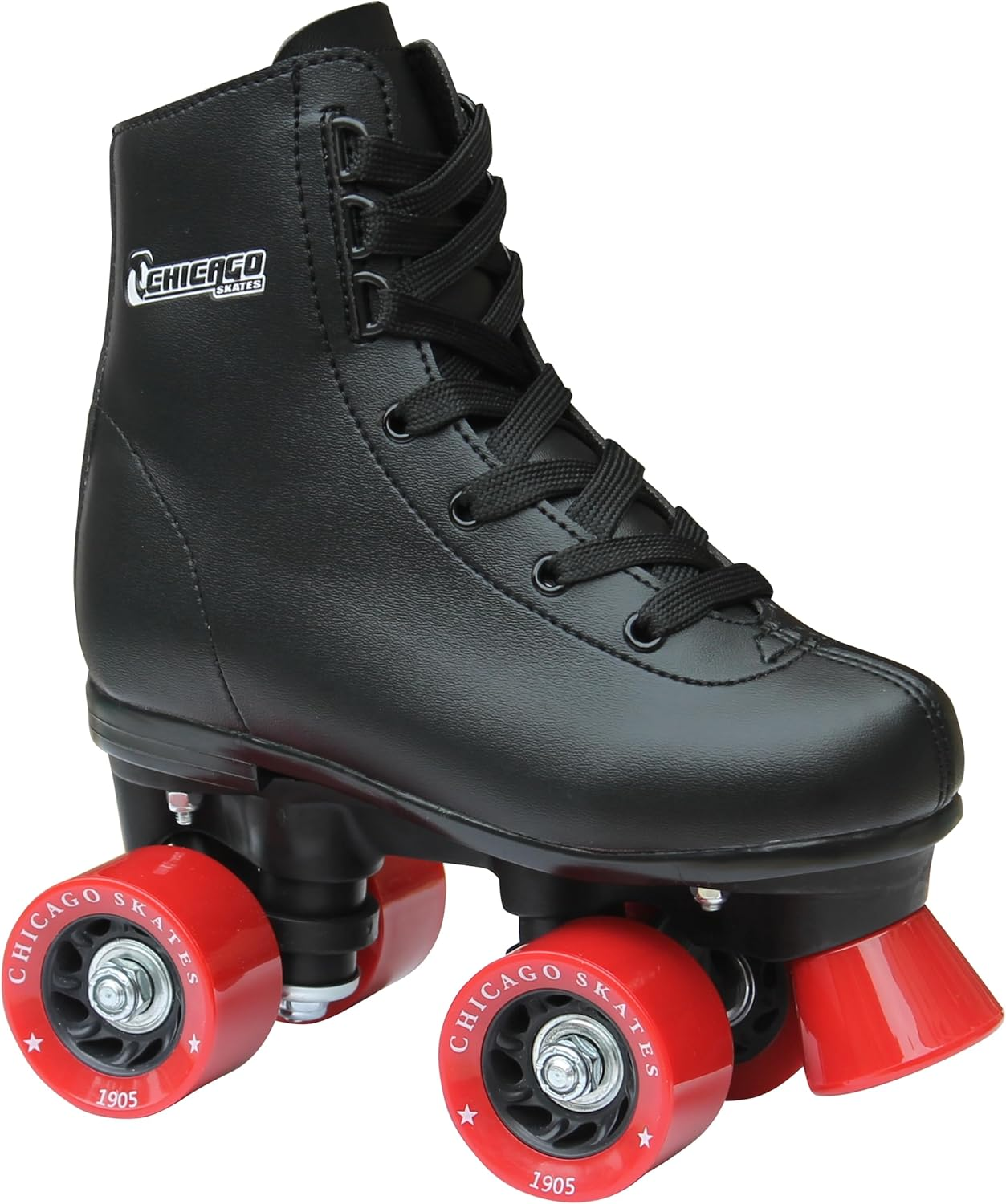 Girls Rink Roller Skates – Classic High-Top Quad Skates, Padded Ankle Collar, 54Mm Urethane Wheels, Adjustable Trucks, Indoor & Outdoor