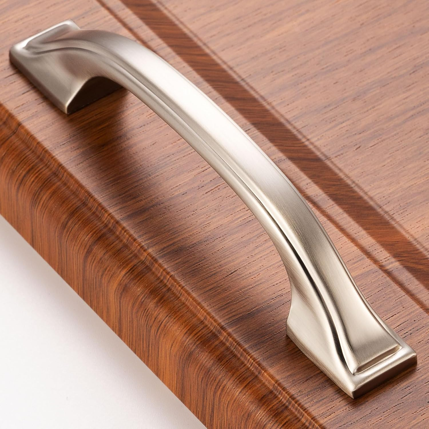 Brushed Nickel Cabinet Pulls 3 Inch Silver Drawer Pull 10 Pack 8222
