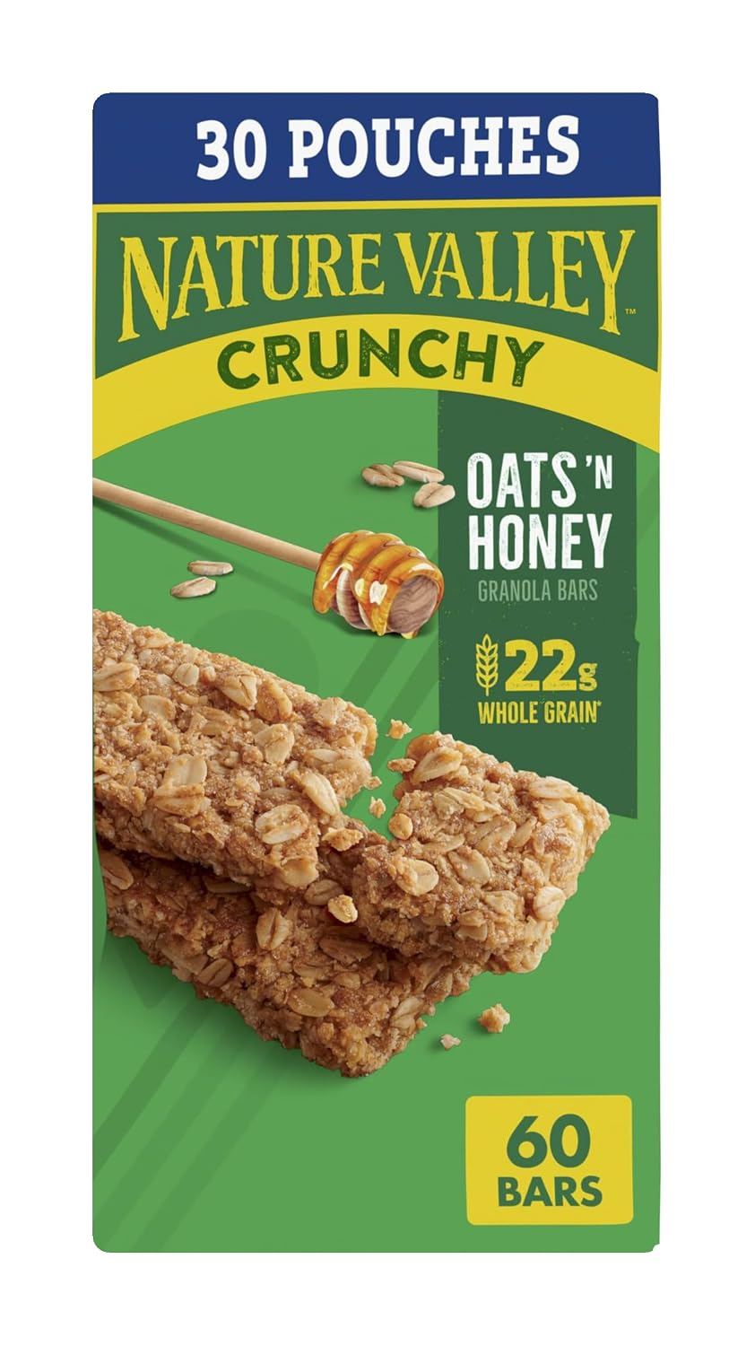 Nature Valley Crunchy Oats N Honey Granola Bars, 60 Ct
