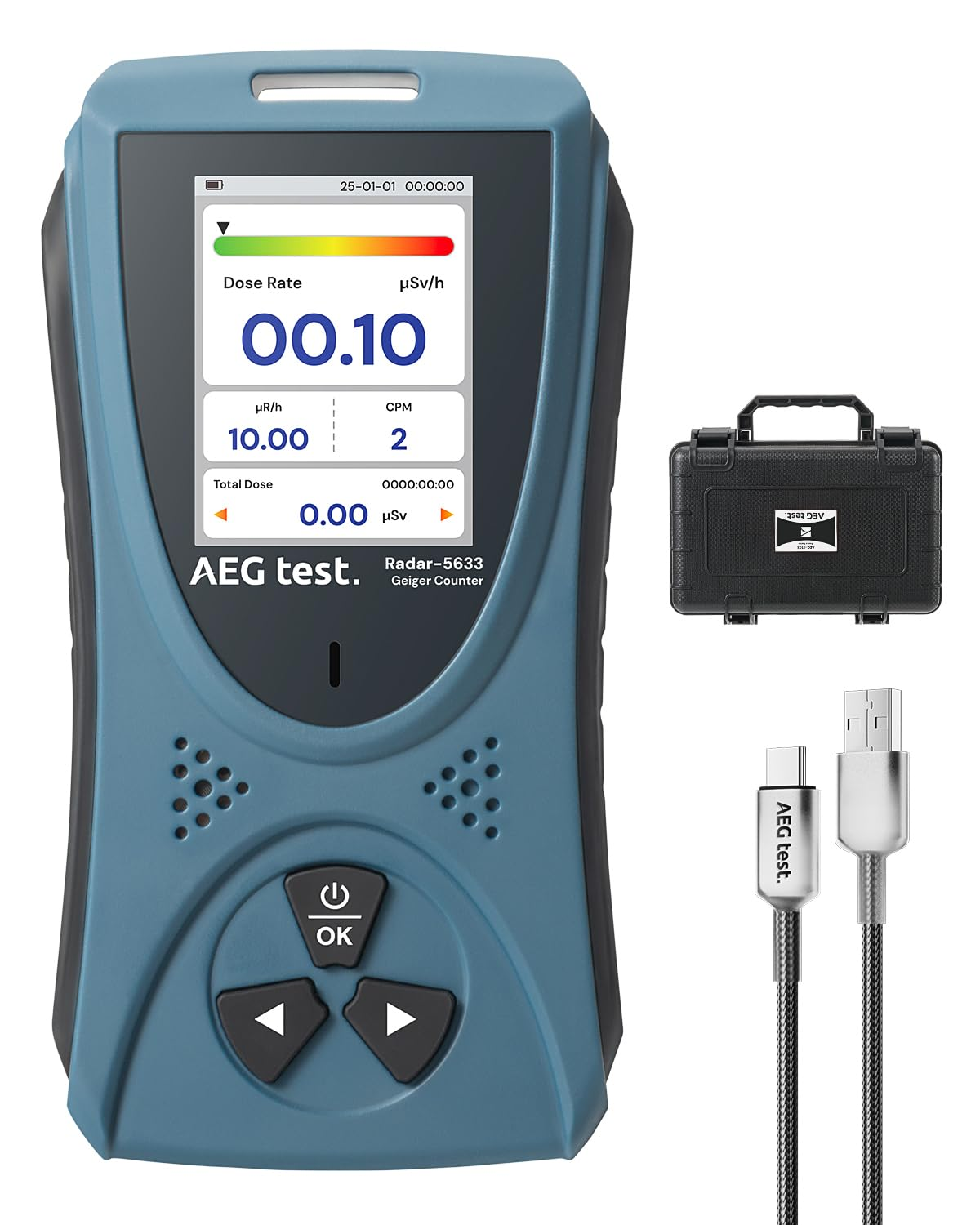 Radiation Detector AEGTEST Radar-5633 Portable Nuclear Radiation