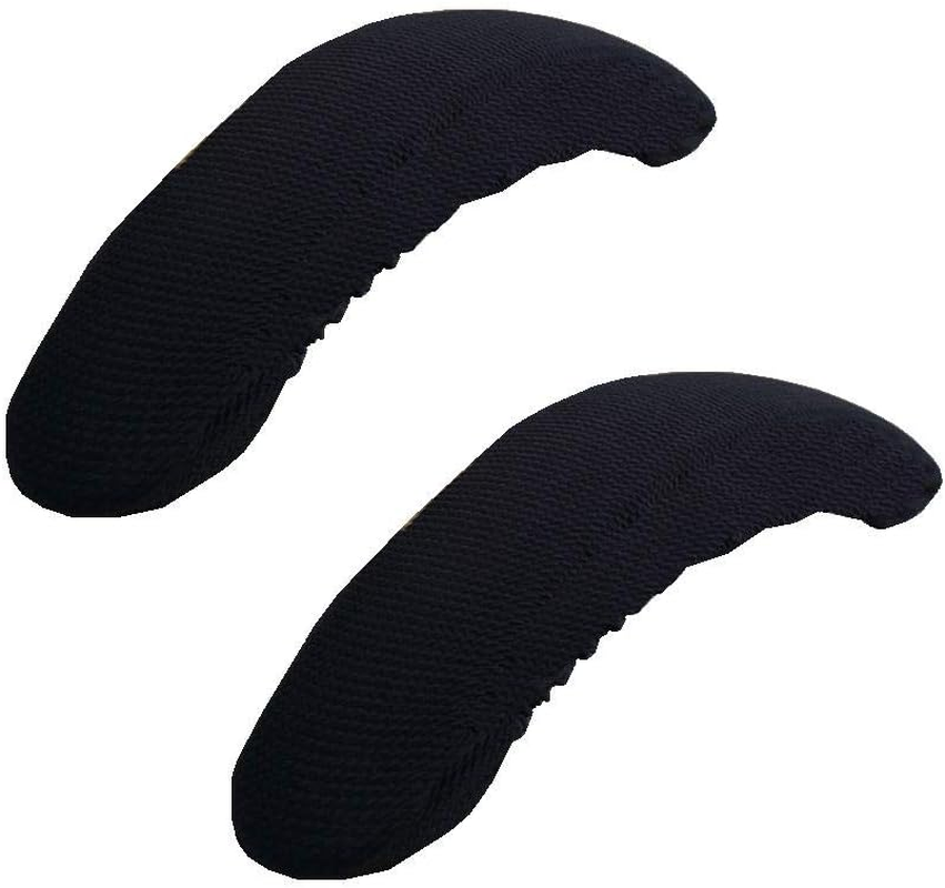Isccdy Removable Washable Office Chair Armrest Slipcovers Covers Pads (Black)