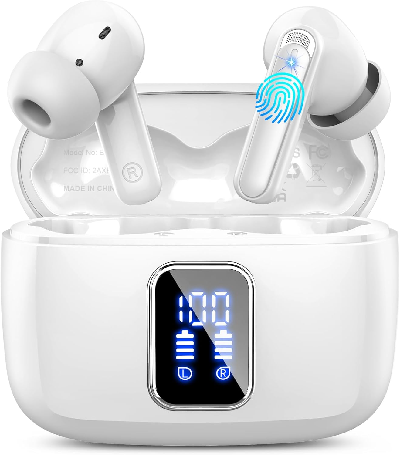 Wireless Earbuds Bluetooth 5.3, 4 ENC Noise Cancelling in Ear Headphones with... - Picture 2 of 15