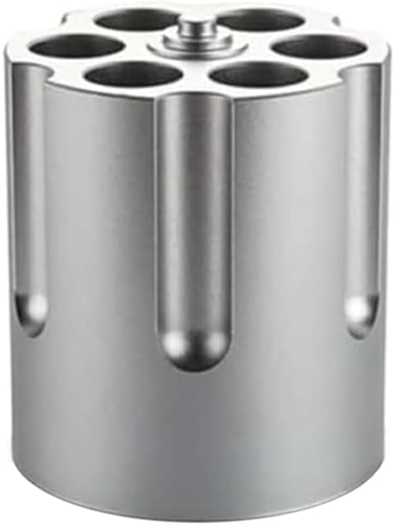 Revolver Pen Holder, Aluminum Gun Cylinder Pencil Holders for Men'S Birthday, Office Decoration