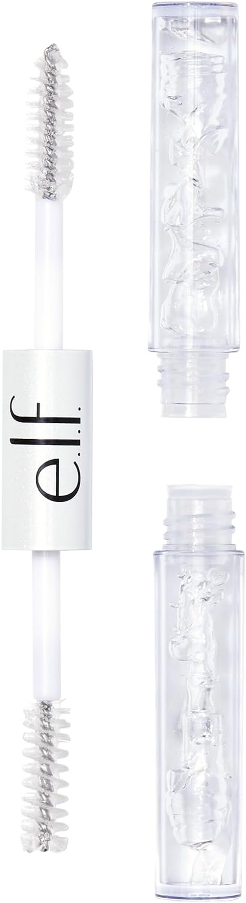 E.L.F. Clear Brow & Lash Mascara, Glossy, Shiny, Lightweight, Easy to Use, Conditions Hairs, Gives Brows Soft Flexible Hold, Compact, All-Day Wear 2.5Ml, Crystal (Clear)