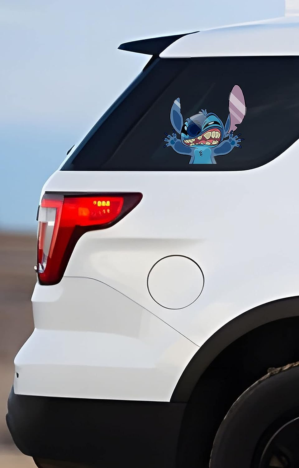 Stitch Funny Hitting Glass Cartoon Anime Cartoon Vinyl Decal Sticker for Car/... - Picture 5 of 14
