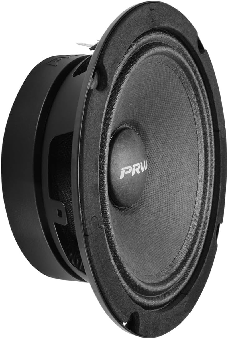 PRV AUDIO 6.5 Inch Shallow Midrange Speaker, 6MR200A-4, 200 Watts Program Power