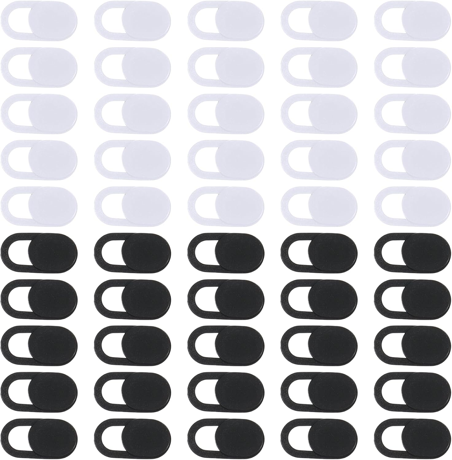 50 Pcs Webcam Cover Slide, 0.023 Inch Ultra-Thin Universal Laptop Camera Cover Slide Camera Blocker Slider for Laptop Computer Phone Protect Your Privacy and Security