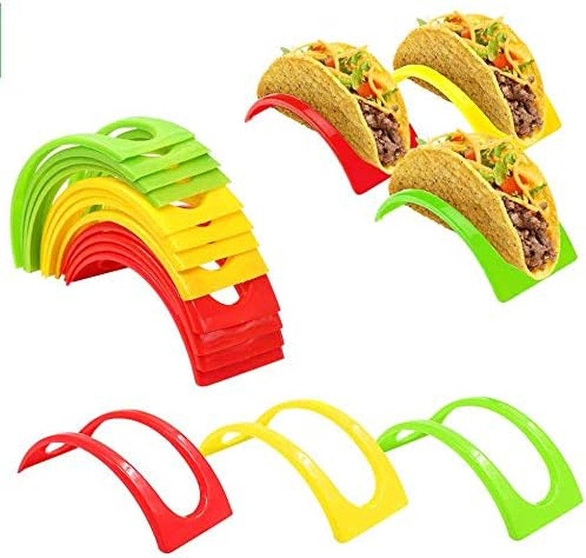 18 Hard Plastic💥 Taco Holder Stands Set  BPA Free for Microwave , dishwasher 